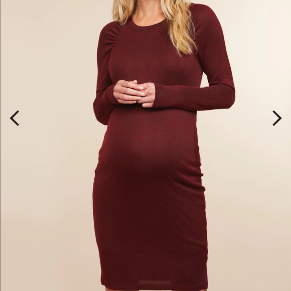 Motherhood Maternity Long Sleeve Maternity Dress new with Tag Size M. - Picture 4 of 8